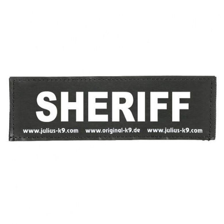 Julius K9 Sheriff etiqueta para arnés para perros