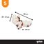 Gotoo Sudadera Forro Polar Estampado Erizo para perros, , large indicador imagen numero 4