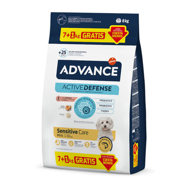 Advance Active Defense Mini Sensitive Salmón y Arroz pienso para perros