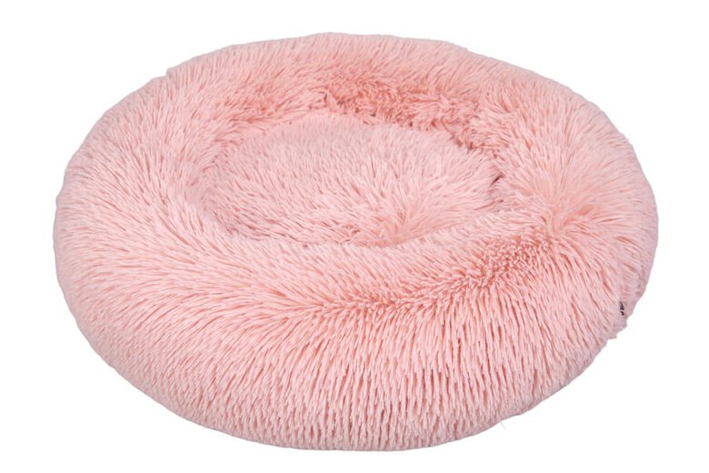 Leeby Cama Donut Antiestrés de Pelo Rosa para gatos,  Imagen numero 1 Leeby Cama Donut Antiestrés de Pelo Rosa para gatos, , large Imagen numero 1