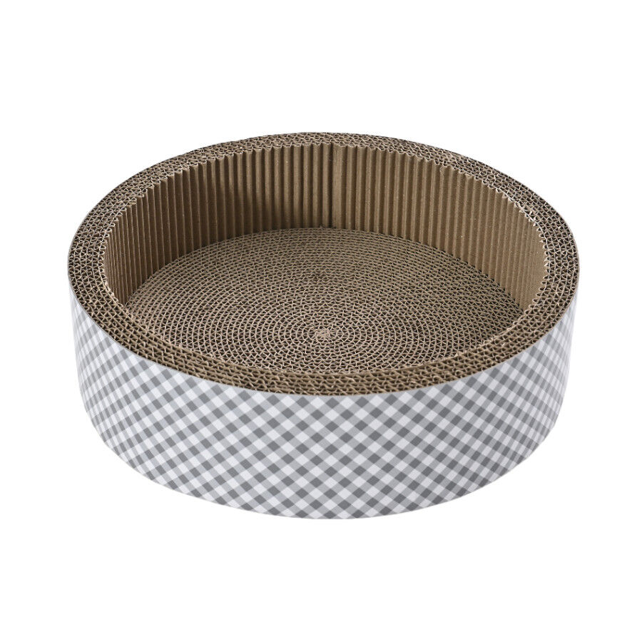 Leeby Domingo cama rascador de cartón vichy para gatos