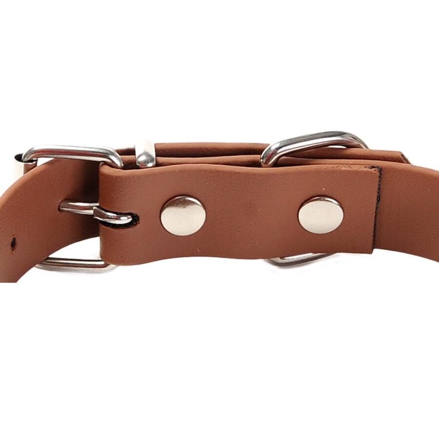Gotoo Collar Biothane marr&oacute;n para perros, , large Imagen numero 6