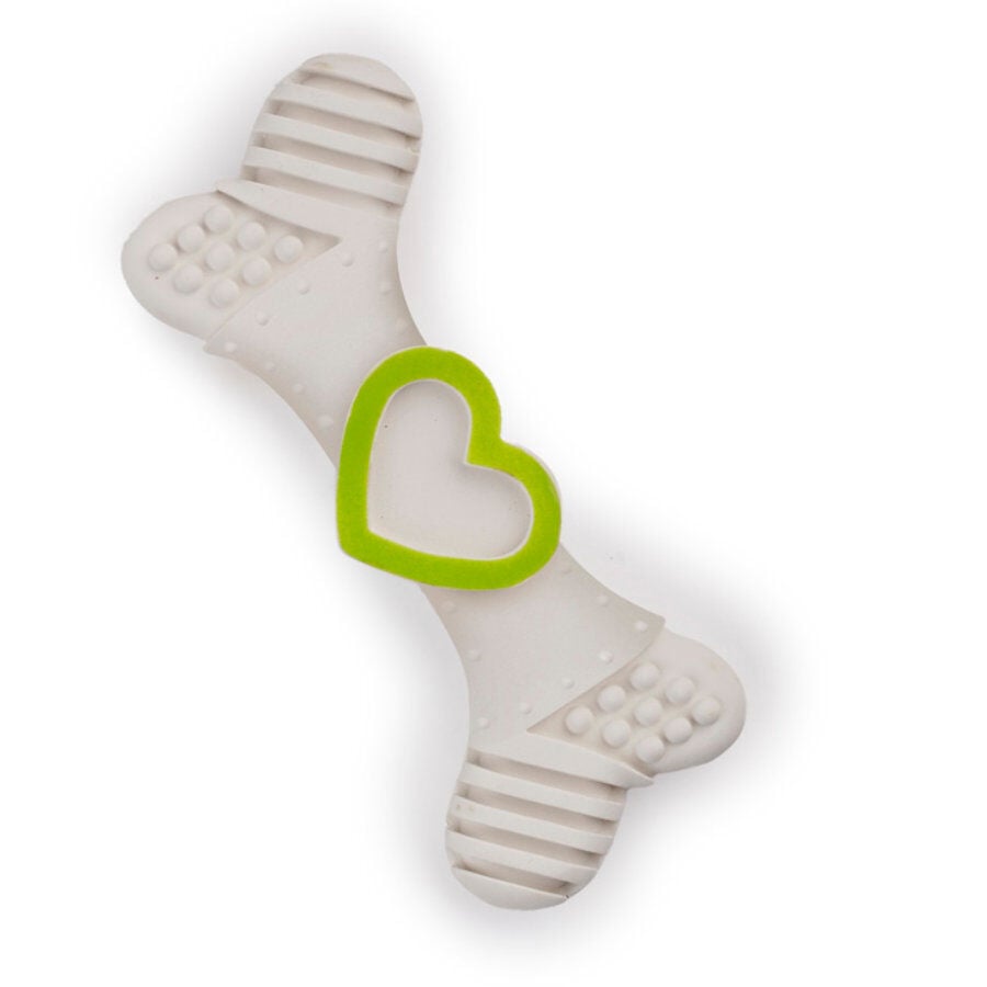 Tootoy! Chew Love Bone Blanco hueso mordedor para cachorros, , large Imagen numero 2
