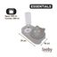 Leeby Comedero y Dispensador de Agua 2 en 1 Gris y Blanco para gatos, , large indicador imagen numero 4