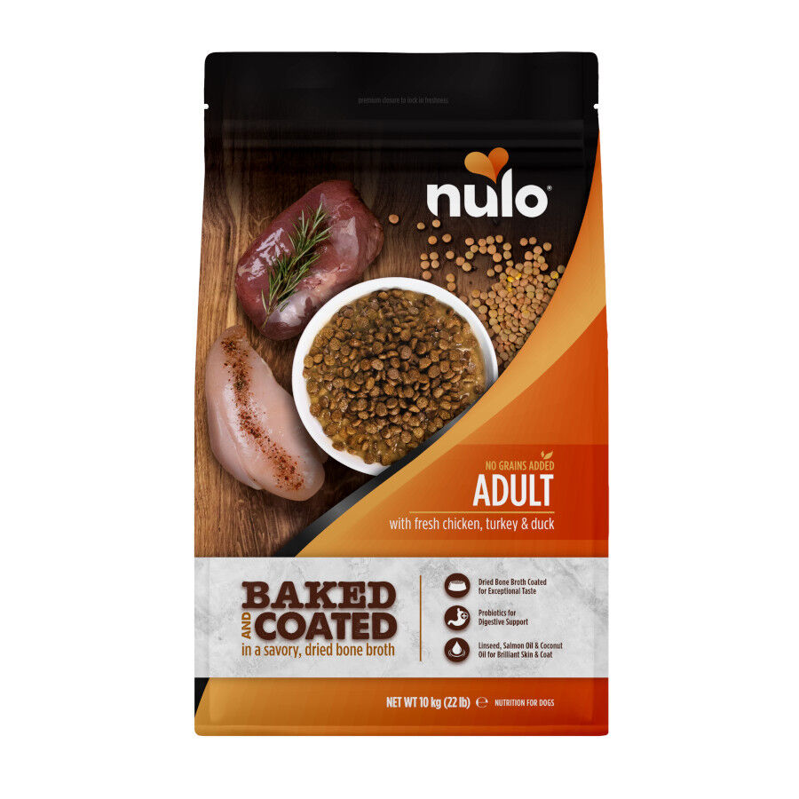 10 kg Nulo Baked Coated Pollo Pavo y Pato Pienso para perros, , large Imagen numero 1