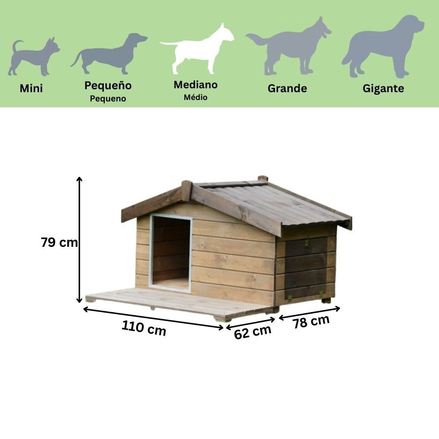 TK-Pet Mountain Caseta de Madera para perros, , large Imagen numero 3