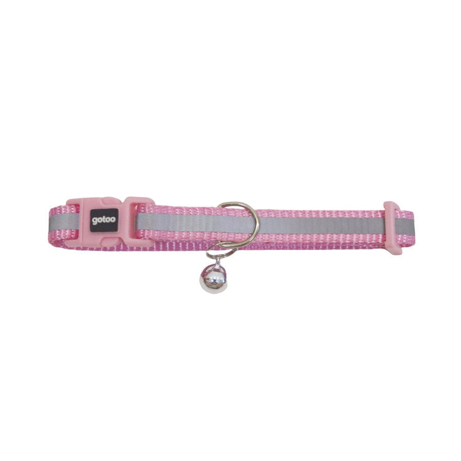 Gotoo Collar reflectante rosa para gatos, , large Imagen numero 1
