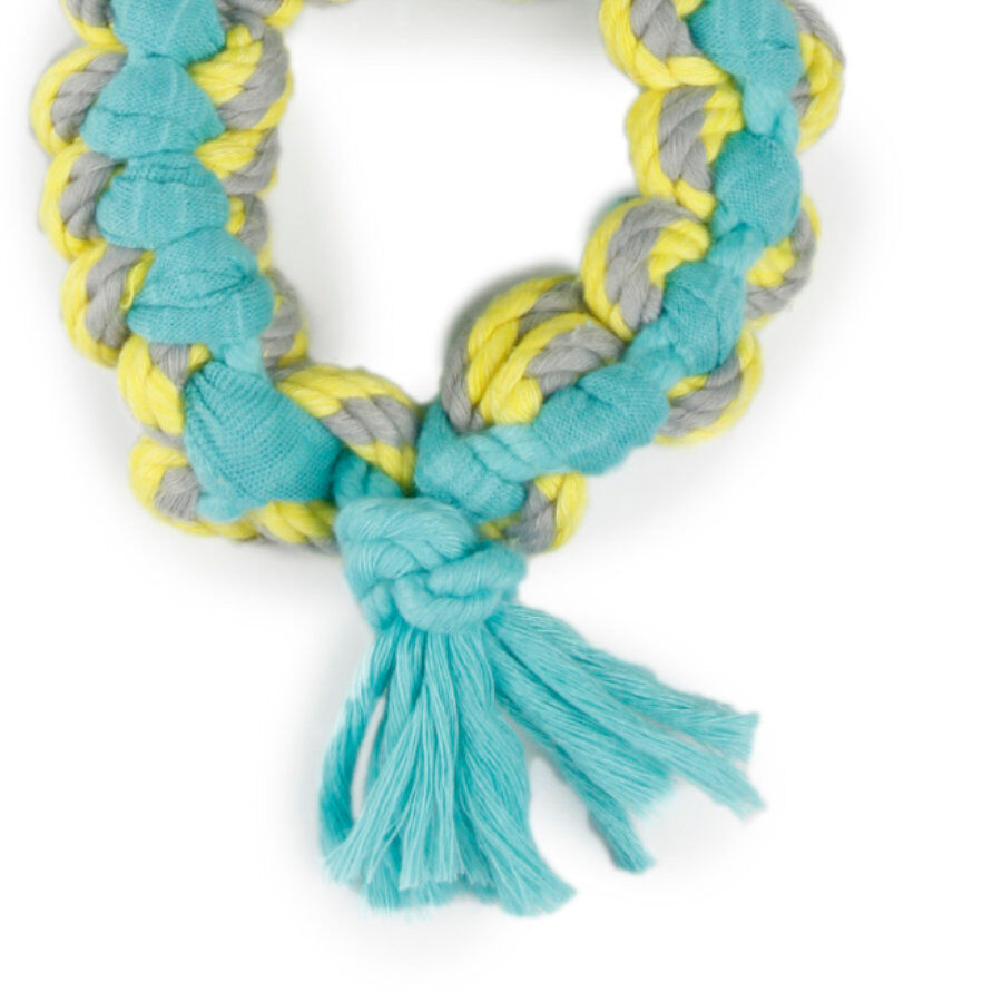 Tootoy! Chew Multi Ring Azul Mordedor de cuerda para cachorros, , large Imagen numero 3