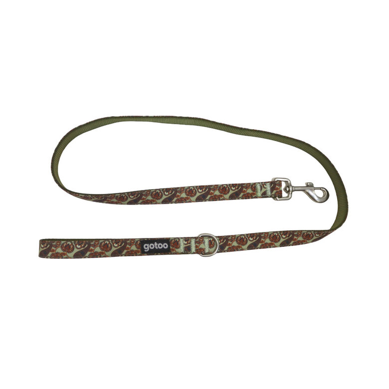Gotoo Correa estampada cachemira caqui para perros,  Imagen numero 1 Gotoo Correa estampada cachemira caqui para perros, , large Imagen numero 1