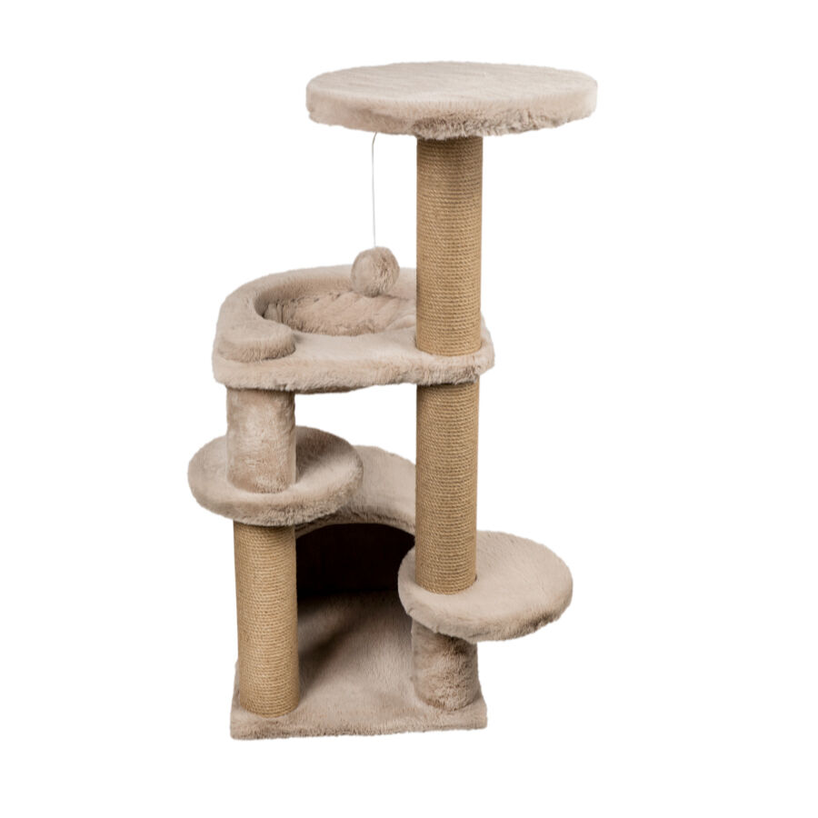 Catshion Amber &Aacute;rbol Rascador con Cueva Beige para gatos, , large Imagen numero 4