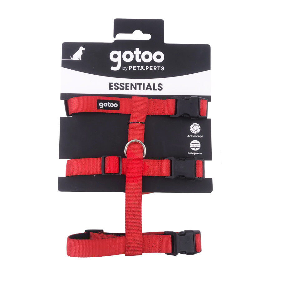 Gotoo Arn&eacute;s antiescape rojo para perros, , large Imagen numero 6
