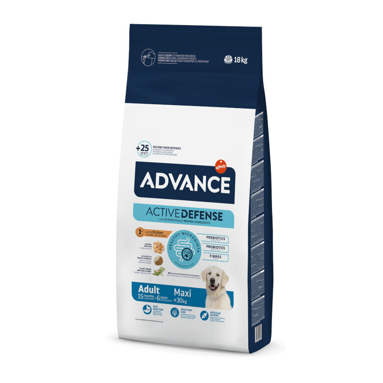 18 kg Advance Active Defense Maxi Adult pollo y arroz pienso para perros,  Imagen numero 1 18 kg Advance Active Defense Maxi Adult pollo y arroz pienso para perros, , large Imagen numero 1