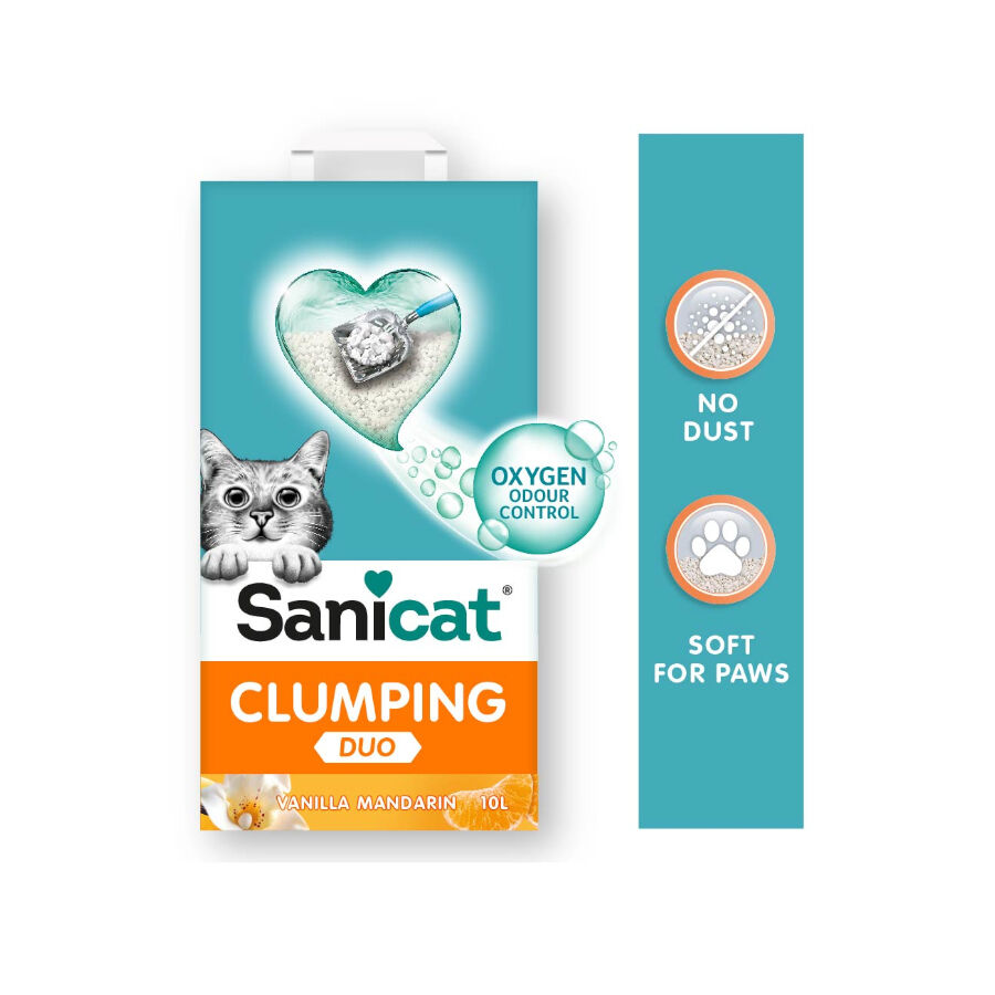 Sanicat Clumping White Duo Arena Aglomerante para gatos thumbnail