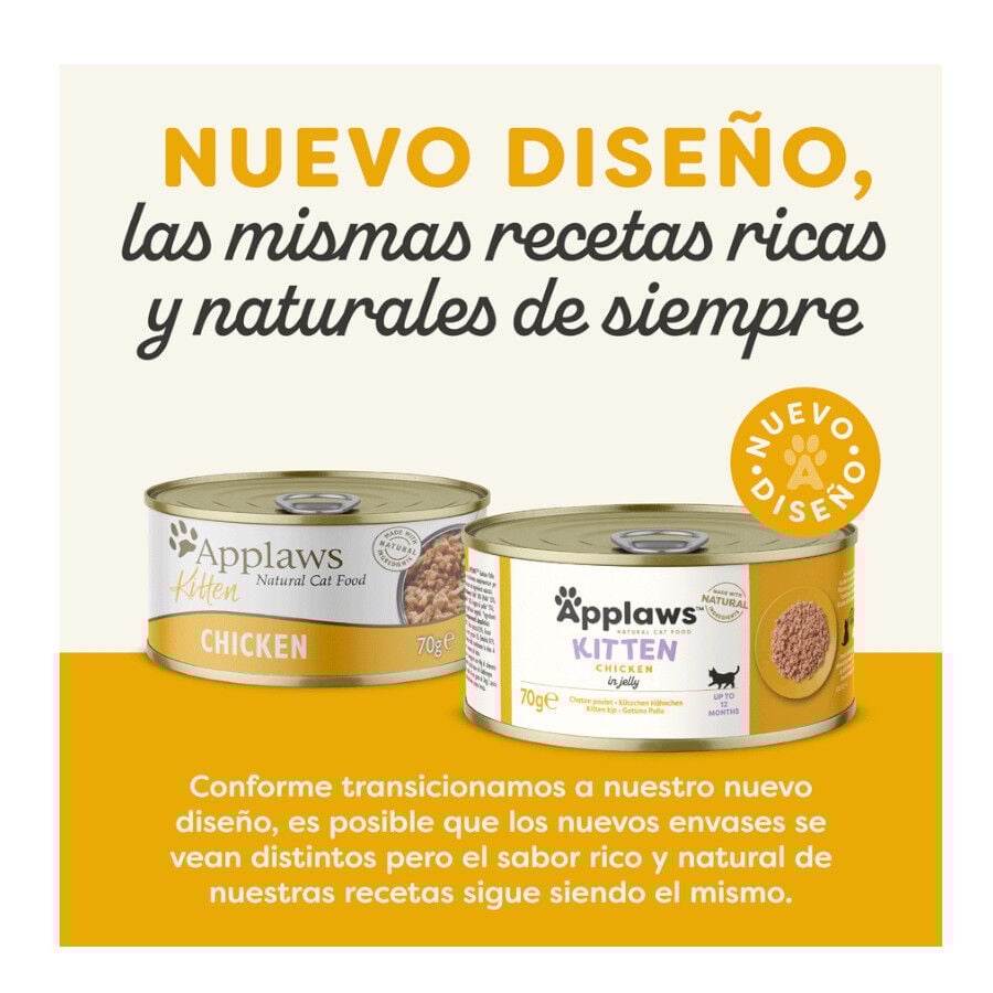 Applaws Kitten Pollo en Gelatina lata para gatos thumbnail