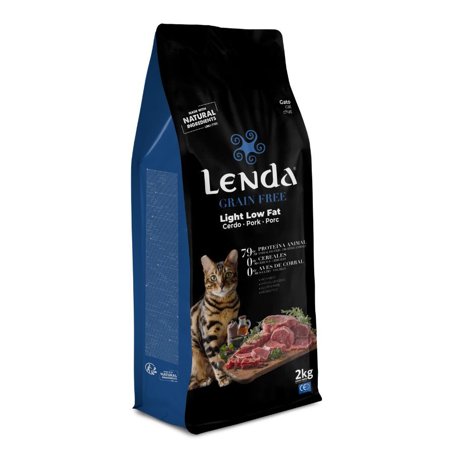 5 Kg Lenda Grain Free Light Conejo y Cerdo pienso para gatos, , large Imagen numero 1