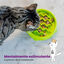 Outward Hound Catstages Cat Fun Comedero Lento Verde para gatos, , large indicador imagen numero 3