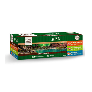 True Origins Wild lata para gatos - Multipack 6 