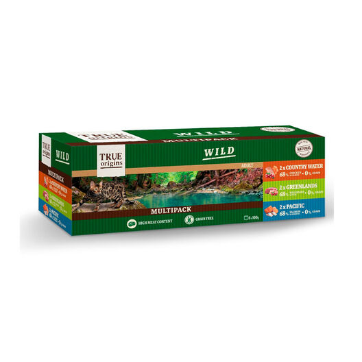 True Origins Wild lata para gatos - Multipack 6 , , large image number null