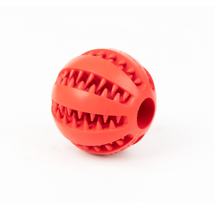 Tootoy! Pelota Portagolosinas de Goma Roja para perros, , large Imagen numero 2