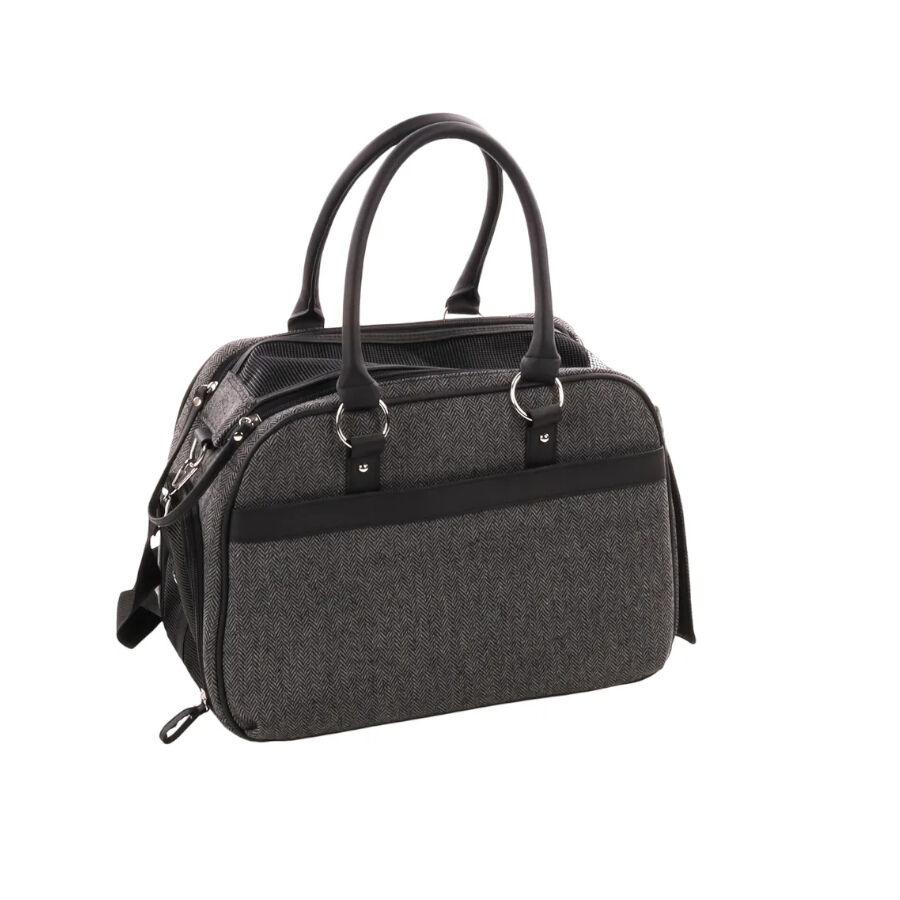 Flamingo Justine Bolsa Transport&iacute;n Gris para mascotas, , large Imagen numero 2