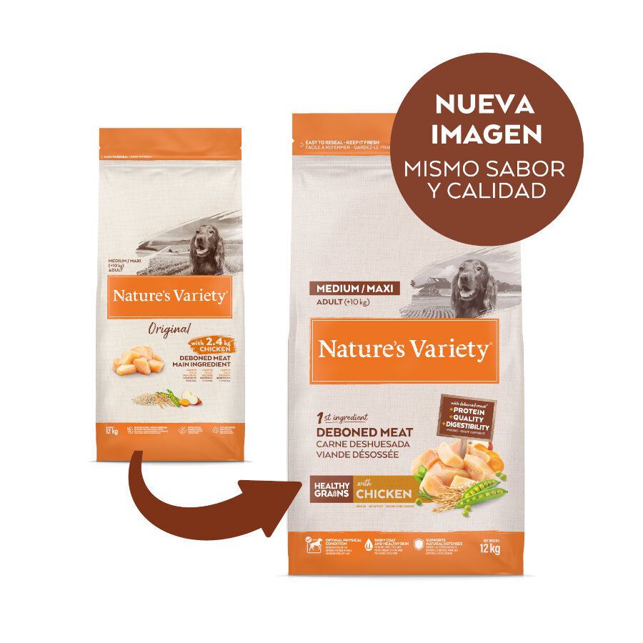 Nature&#039;s Variety Healthy Grain Adult Medium Maxi Pollo pienso para perros thumbnail