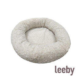Leeby cama borreguito beige para cachorros