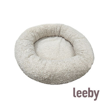 Leeby cama borreguito beige para cachorros