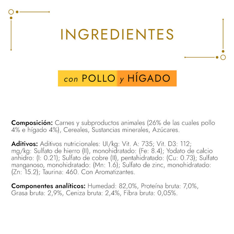 Gourmet Gold Pollo e Hígado en salsa lata para gatos thumbnail