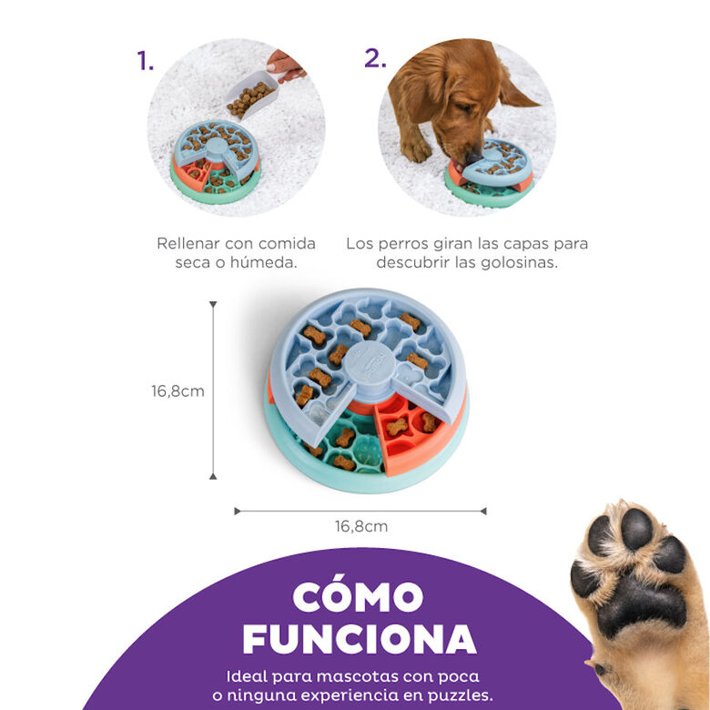 Outward Hound Puppy Lickin&#039; Layers Juguete Interactivo con Chuches para cachorros thumbnail