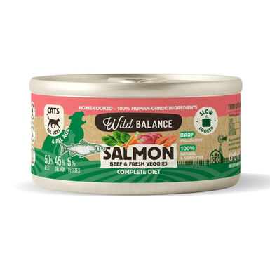 Wild Balance BARF Salmón y Ternera lata para gatos