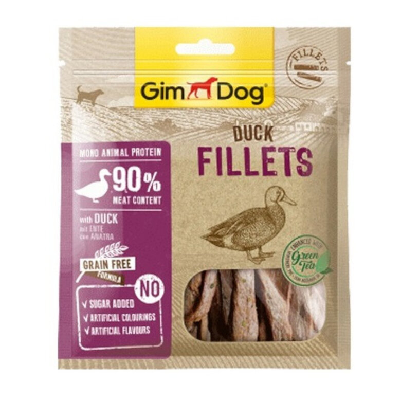 60 g GimDog Fillets Snacks de Pato para perros,  Imagen numero 1 60 g GimDog Fillets Snacks de Pato para perros, , large Imagen numero 1