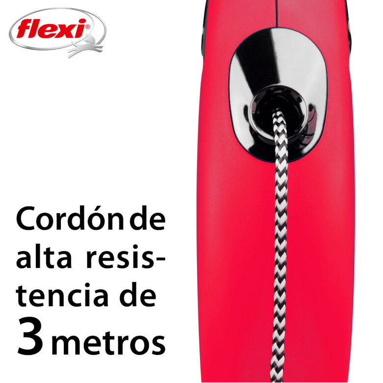 Flexi New Classic Correa de Cordón Extensible Roja para perros, , large image number null