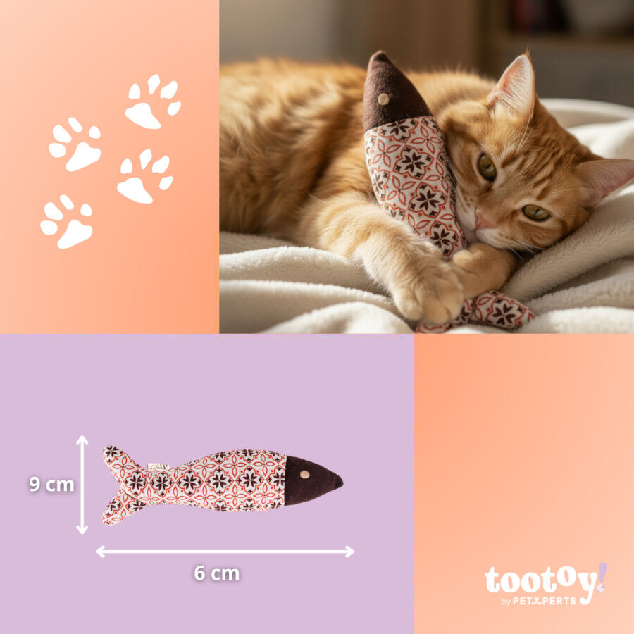 Tootoy! Peluche Pez con Catnip Estampado para gatos thumbnail