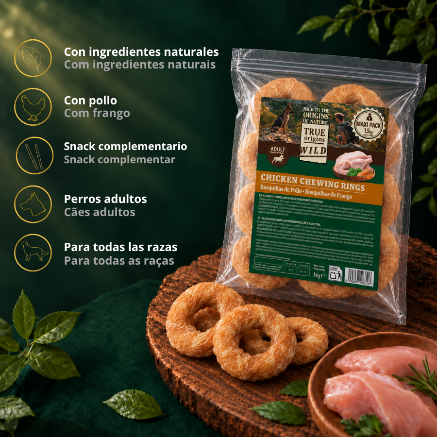 1.5 kg True Origins Wild Rosquillas de Pollo Snack para perros, , large Imagen numero 3
