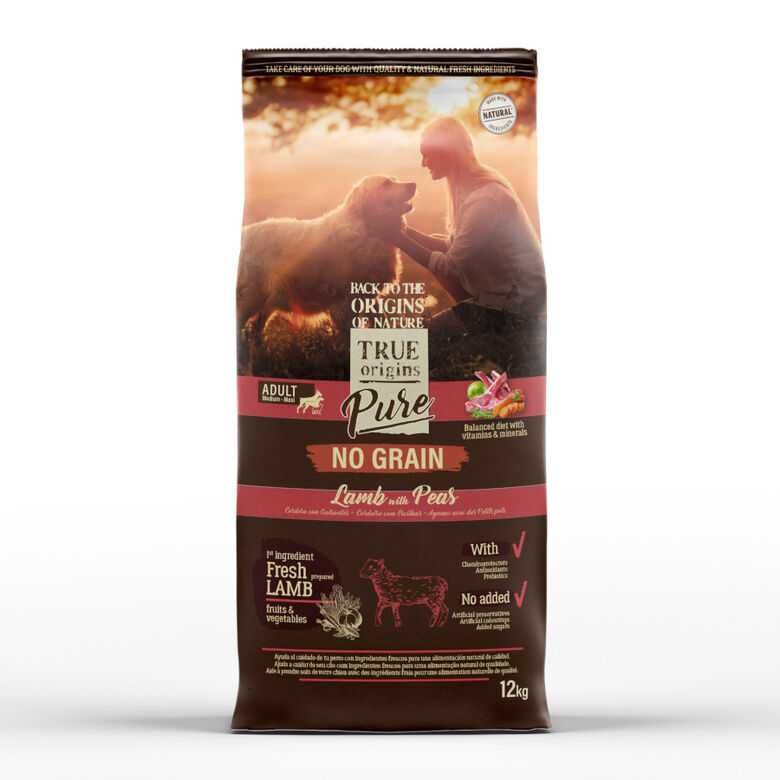 True Origins Pure Grain Free Adult Cordero pienso para perros thumbnail