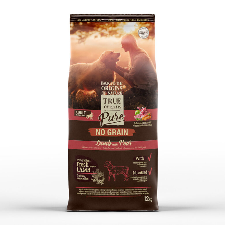 12 kg True Origins Pure Grain Free Adult Cordero pienso para perros,  Imagen numero 1 12 kg True Origins Pure Grain Free Adult Cordero pienso para perros, , large Imagen numero 1
