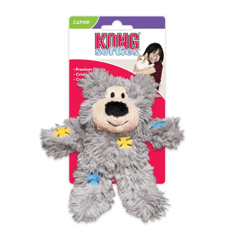 Kong Softies Patchwork Oso de peluche para gatos,  Imagen numero 1 Kong Softies Patchwork Oso de peluche para gatos, , large Imagen numero 1