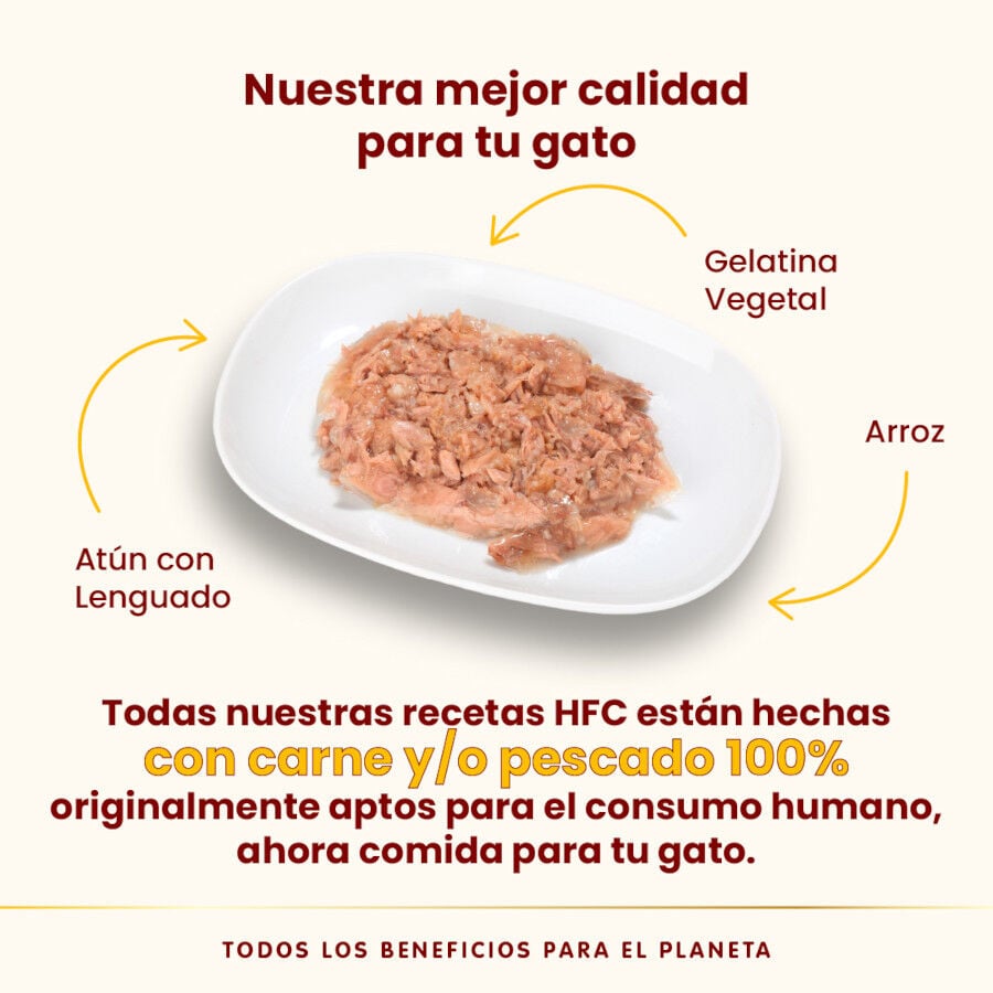 Almo Nature HFC Atún con Lenguado en Gelatina sobre para gatos thumbnail