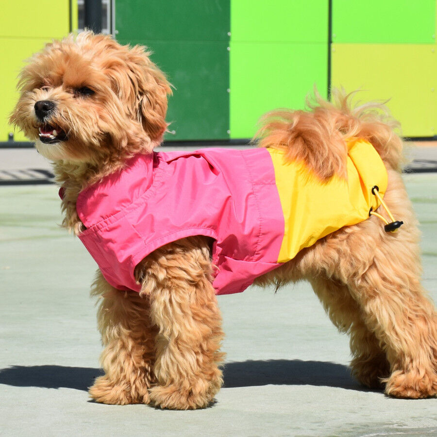 Nayeco X-TRM Chubasquero Rosa y Amarillo para perros thumbnail