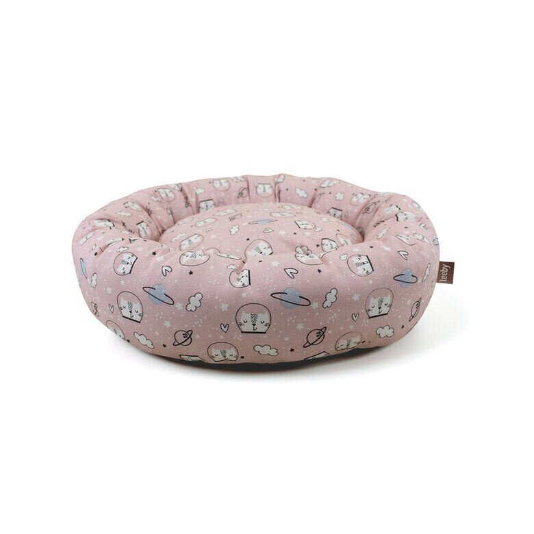 Leeby Cama Donut Antideslizante Estampado Comic Rosa para gatos,  Imagen numero 4 Leeby Cama Donut Antideslizante Estampado Comic Rosa para gatos, , large Imagen numero 4