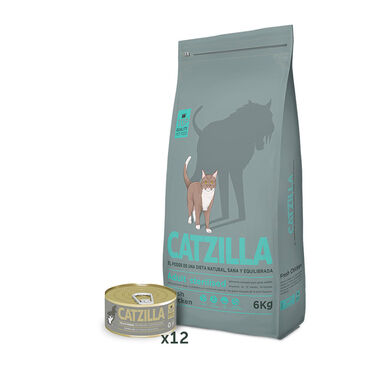 Pack Catzilla Sterilised - pienso y comida húmeda para gato