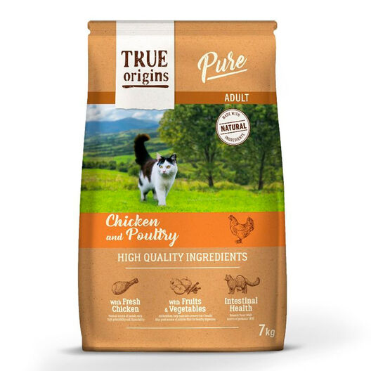 True Origins Pure Adult Pollo pienso para gatos, , large image number null