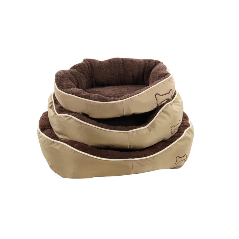 Flamingo Chipz Rectángulo Marrón cama cuna para perros, , large image number null