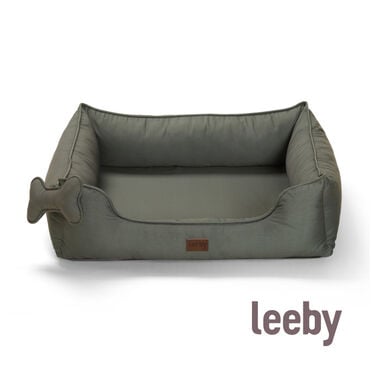 Leeby cama viscoelástica caqui para perros