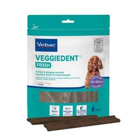 Virbac Snacks Dentales Veggiedent Fresh para perros de raza mediana