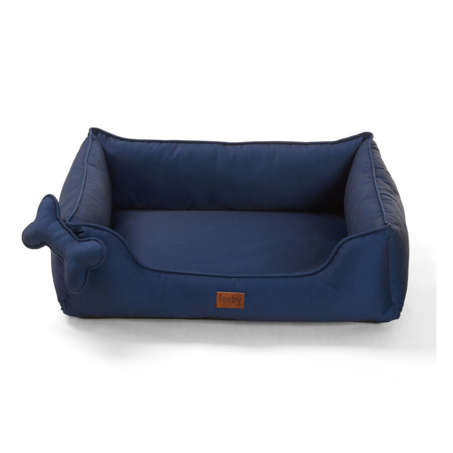 Leeby cama viscoelástica azul para perros