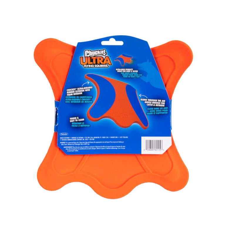 Chuckit! Ultra Flying Squirrel Frisbee Cuadrado para perros thumbnail