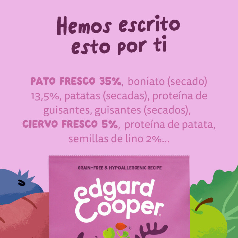 2.5 kg Edgard & Cooper Adult Venado y Pato pienso para perros, , large Imagen numero 8