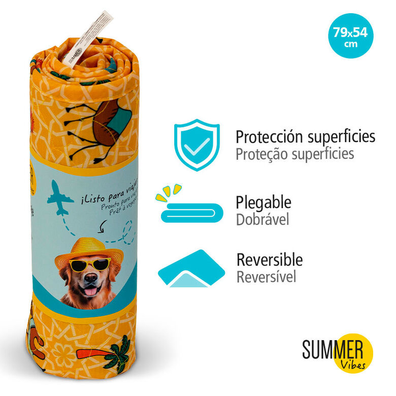 Summer Vibes Camel Colchón Refrescante para perros thumbnail