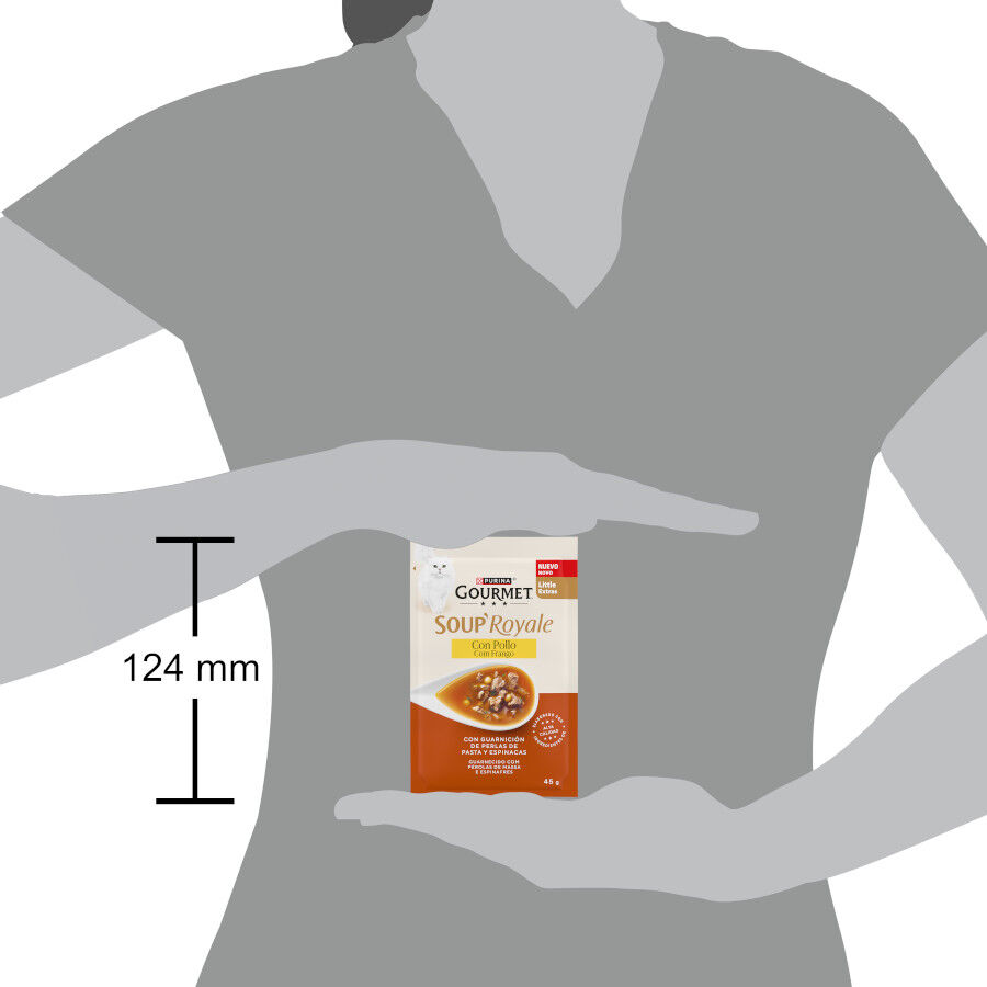 45 g Purina Gourmet Soup Royale Sopa con Pollo para gatos, , large Imagen numero 4
